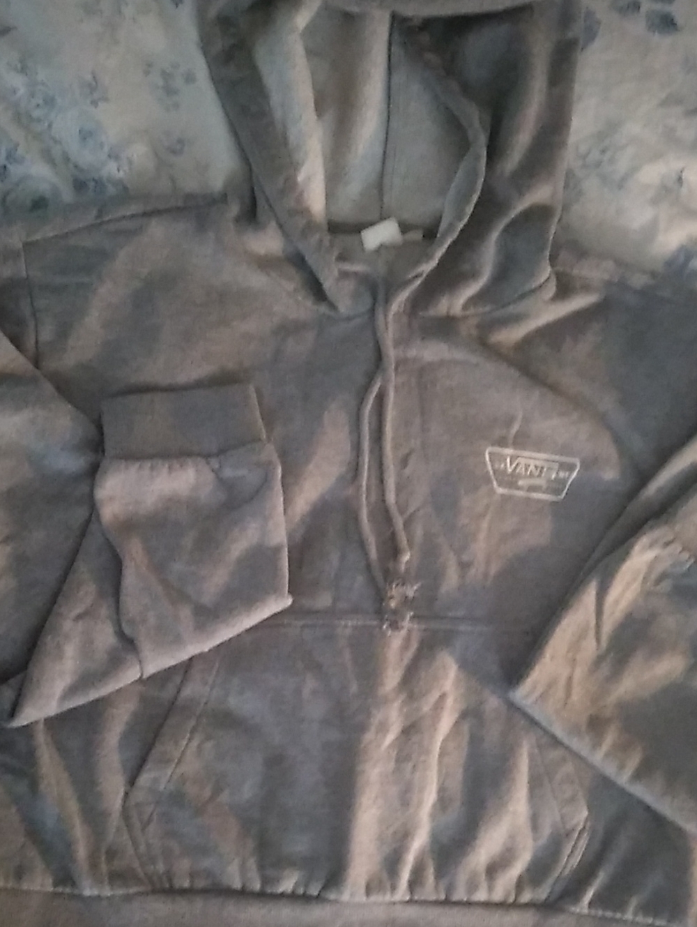 Vans Charcoal Gray Pullover Hoodie with Chest Logo
